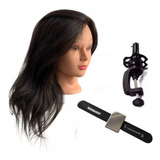 Cabeça Boneca 100% Natural + Pulseira Com Imã Para Grampos