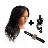 Cabeça Boneca 100% Natural + Pulseira Com Imã Para Grampos