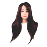 Cabeça Manequim Feminino 55cm Cabelo Sintético Sn06