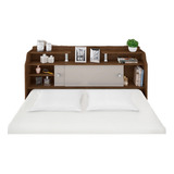 Cabeceira Casal Elisa Conjunto Box Colchão 138cm Cor Flex