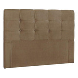 Cabeceira Estofada Queen Queen Clean Plus Marrom-simbal