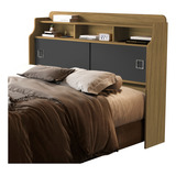 Cabeceira Jessica Queen 1,60 Para Cama Colchão Box Cor Freijó - Grafite