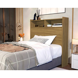 Cabeceira Melissa Para Colchão Cama Box Solteiro Cor Freijó