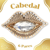 Cabedal - Pircing Boca Para Chinelo C/6 Pares - Lljl102