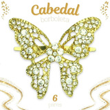 Cabedal - Pircing Borboleta Para Chinelo Ouro C/6 Pares 2759