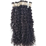Cabello Rizado Fios Longos 70 Cm Humano 100 Gramos Color Negro