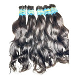 Cabelo 100% Humano Indiano 100g - Liga Azul 55/60cm Ondulado