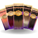 Cabelo 100% Orgânico Liso Super Star 60cm 260gr + Brinde 