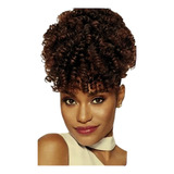 Cabelo Afro Puff Com Franja Cacheado Organico Para Amarrar