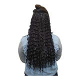 Cabelo Alongamento Aplique Tic Tac Orgânico 60cm Cacheado