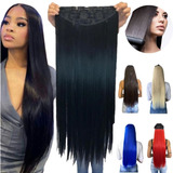 Cabelo Alongamento Aplique Tic Tac Preto Fibra Japonesa 60cm