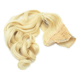 Cabelo Aplique Tic Tac 100% Fibra Orgânica Liso Loiro 613