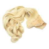 Cabelo Aplique Tic Tac 100% Orgânico 70cm Cor Loiro 613