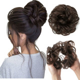 Cabelo Bio Humano Coque Castanho Volume Extra Natural Cor 