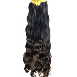 Cabelo Brasileiro Humano Semi Limpo Leve Ondas 60/65cm 150gr