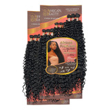 Cabelo Cacheado Bio Fibra African Premium 80cm Faz 1 Cabeça