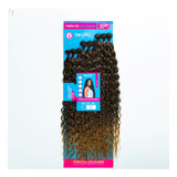 Cabelo Collagen Protein Hair Hello Miga 70cm Be You 320gr Cor T2/27 Castanho Com Mel