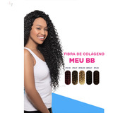 Cabelo De Proteína De Colágeno Meu Bb Be You 70cm 310gr Cor T2/118 Preto Com Vermelho Acajú