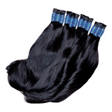 Cabelo Humano 100% Natural 55cm Castanho Escuro 100g Indiano