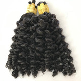 Cabelo Humano Cachos Largos 3 De 45cm Com 50 Grs.