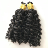 Cabelo Humano Cachos Largos A Vapor De 40cm Com 50 Gramas. 