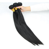 Cabelo Humano Liso Virgem Tela Castanho 70cm 100g Promoção