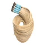 Cabelo Humano Loiro Claro Liso De 65 Cm 50 Gramas.