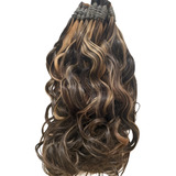 Cabelo Humano Morena Iluminada P/mega-hair 65cm/100 Gramas.