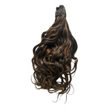 Cabelo Humano Morena Iluminada P/mega-hair 65cm/30 Gramas.