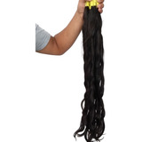 Cabelo Humano Natural Levemente Ondulado 75-80 Cm 100 Gr.