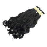 Cabelo Humano Ondulado Natural 55cm 50g Castanho Atacadão Do Cabelo