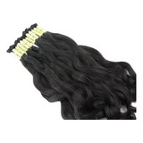 Cabelo Humano Ondulado Natural 60cm - 150g Imediato Cor Castanho