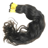 Cabelo Humano P/mega-hair Levemente Ondulado 45cm/50 Gramas