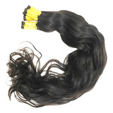 Cabelo Humano Virgem Ondulado P/mega-hair 45cm Com 30 Gramas Cor Castanho