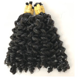 Cabelo Indiano Cacheado Castanho 40cm 100 Gr