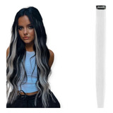 Cabelo Mecha Luzes Branca Aplique Fácil 
