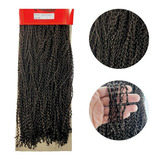 Cabelo Miojo Micro Zizi Sintético Kanekalon Pacotão 320 Gr Cor Castanho Medio