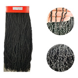 Cabelo Miojo Micro Zizi Sintético Kanekalon Pacotão 320 Gr Cor Preto