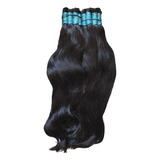 Cabelo Natural Humano Cor Castanho 55cm 150 Gramas