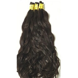 Cabelo Natural Humano Ondulado Aplique 60/65cm - 50 Gramas Cor Castanho
