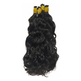 Cabelo Natural Humano P/mega Hair Leve Ondas 65 Cm 100 Gr! Cor Castanho Medio