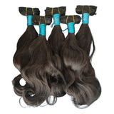 Cabelo Natural Indiano 40cm 315g Na Tela Cheia Ou Tecido