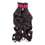 Cabelo Ondulado Humano Natural 70/75cm 100 Gramas Semi Limpo