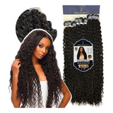 Cabelo Tela Orgânico Cacheado Bio Fibra African Beauty Cor Castanho #2