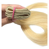Cabelo Tic Tac Loiro Natural Tecido Na Tela 65cm 50gr