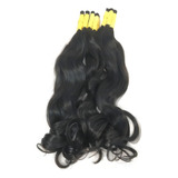 Cabelos Humano Leves Ondas De 40cm 200 Gramas, Pontas Cheias Cor Castanho
