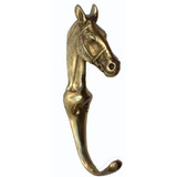 Cabide Pendurador Para Parede Pescoço Cavalo Em Bronze 10 Pç