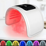 Cabine Led Tratamento Facial Cromoterapia 7 Cores Com Nano Spray Bivolt - Instrumento De Beleza De Espectro Colorido Remoção De Acne E Rejuvenescimento Da Pele Com Tecnologia De Fóton Mais Bran
