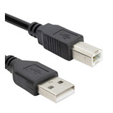 Cabo 2.0 Usb Para Impressoras A+b Hp Epson Canon - 5 Mts Cor Preto