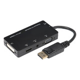 Cabo Adaptador 4 Em 1 Displayport Para Hdmi/vga/dvi/áudio